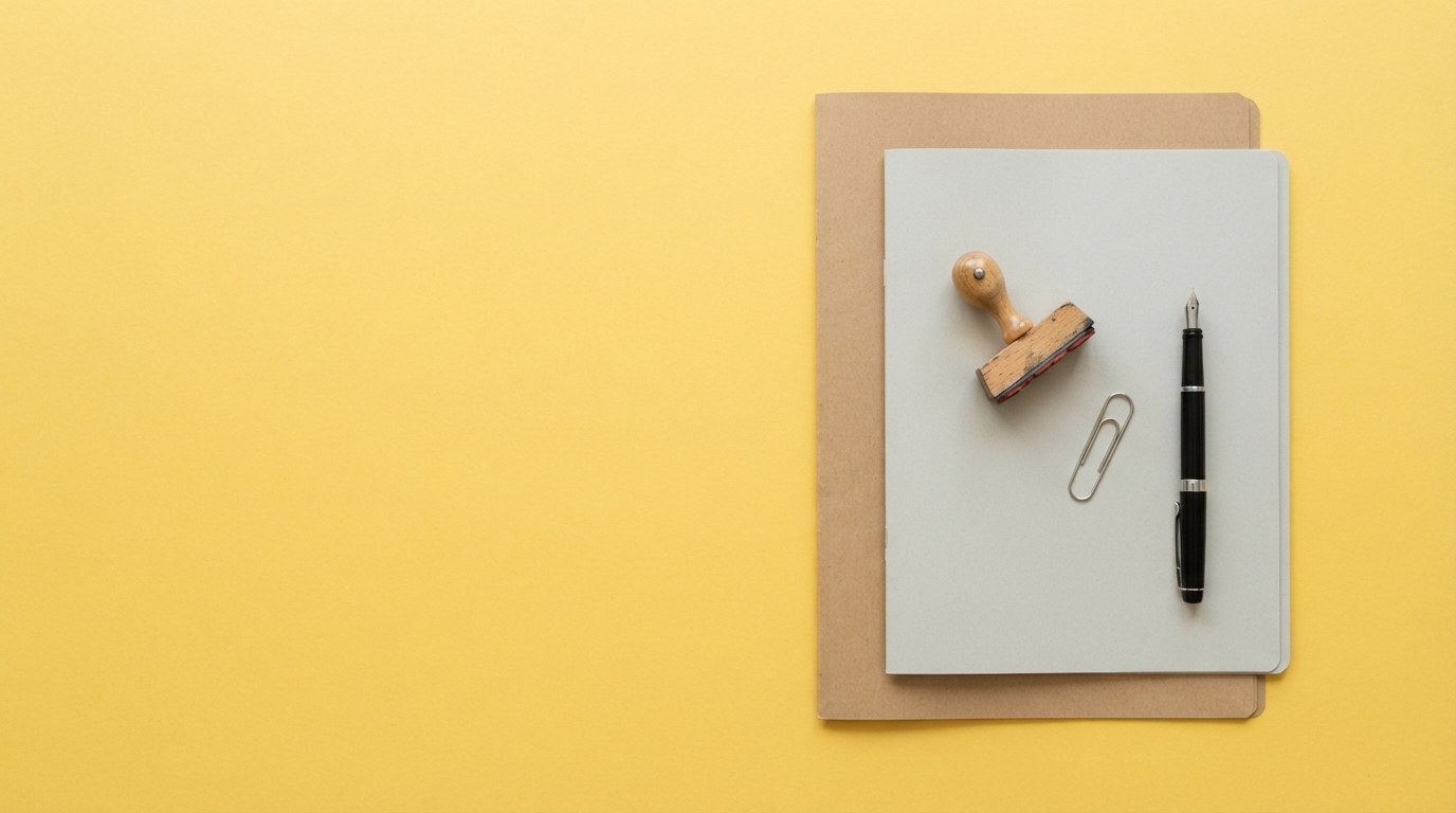 Tampon et dossiers pour choisir micro-entreprise ou SASU