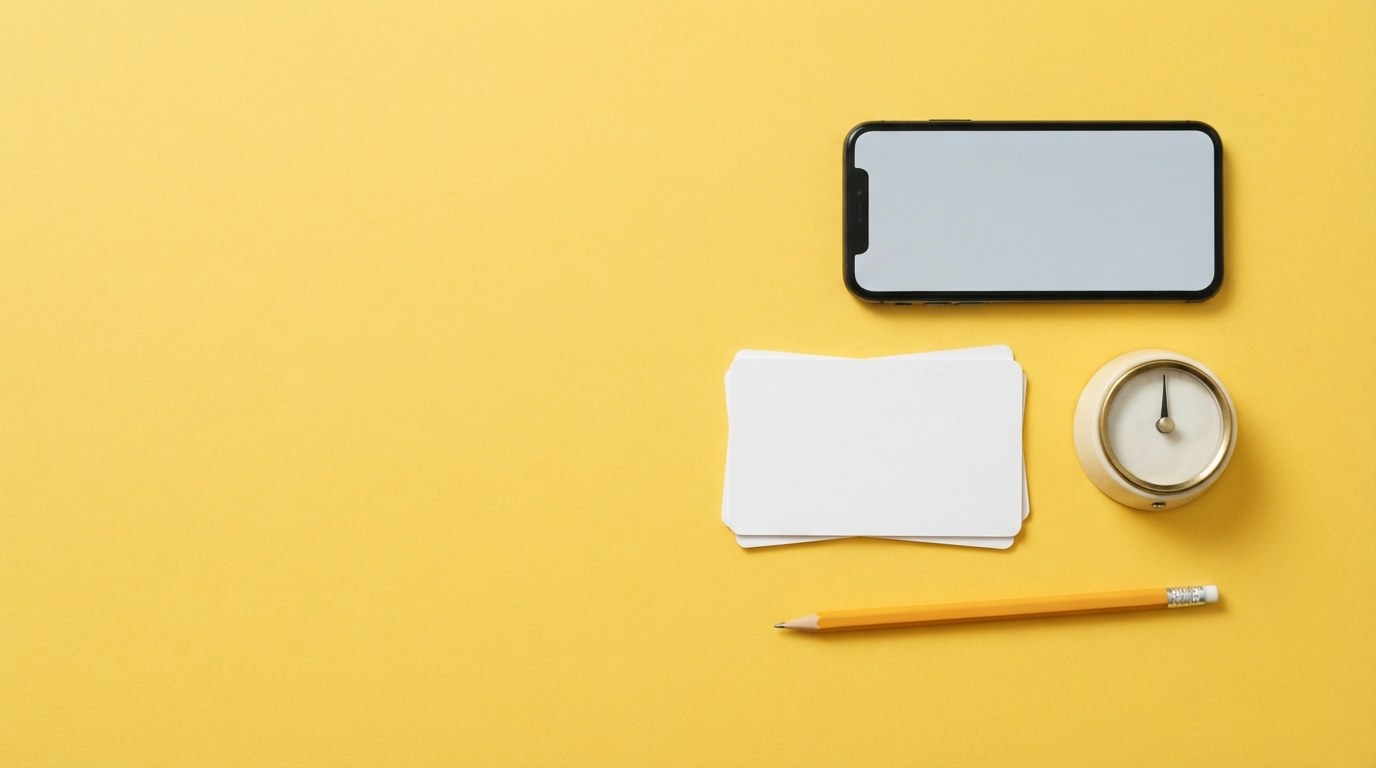 Minuteur et fiches pour tester son idée de business